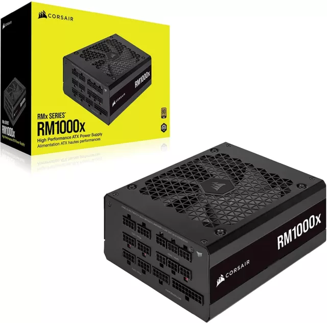 Corsair RM1000x Alimentatore PC,Modulare,80Plus Gold,1000Watt,Nero CP-9020201-EU