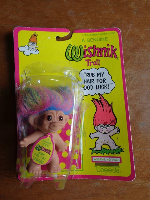 Rainbow hair troll best sale doll
