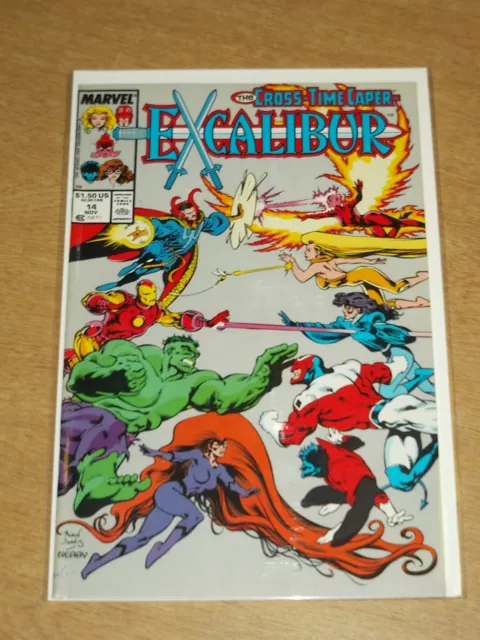 Excalibur #14 Vol 1 Marvel Iron Man Hulk Captain Britain November 1989
