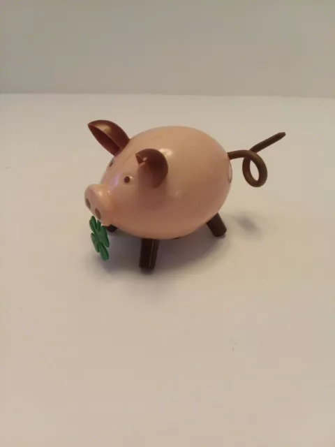 RARE Vintage GNK (Kohler GES) Gesch Germany Wind-up Hard Plastic Pig