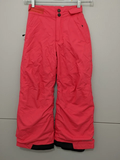 Columbia Girls Snow Pants Bugaboo Outgrown Omni Tech Pink Size 6/6x Measured