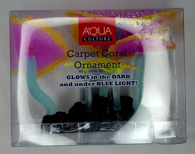 Aqua culture Capert Coral ornamental Glows in the Dark and under blue light