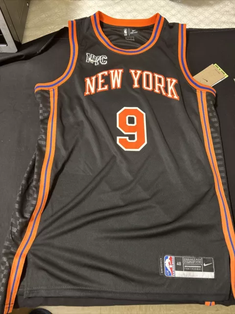 RJ Barrett New York Knicks Nike Youth 2021/22 Swingman Jersey - City  Edition - Black