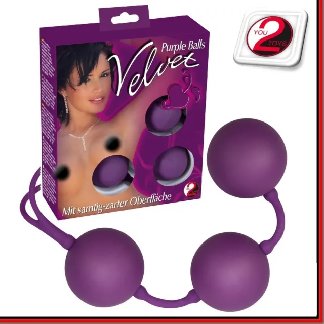 Palline Geisha Ano_Vagina sfere interne vibranti Velvet Balls Purple Sexy Toys