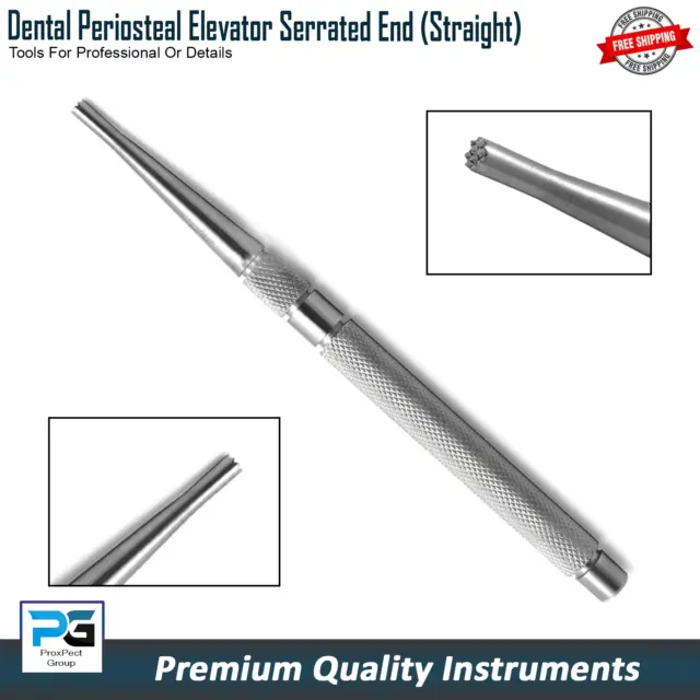 Dental Implant Soft Tissue Flaps Periosteal Elevator Serrated End Oral Surgery