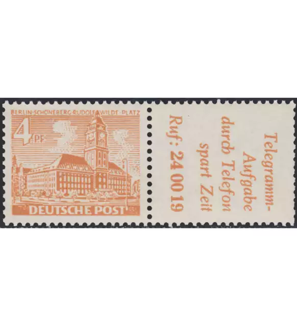 Berlin Zusammendruck W29 postfrisch ** Bauten 1952 (4+R5)