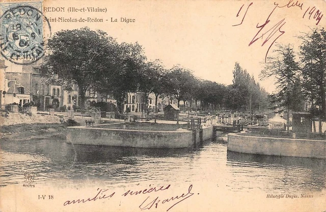 CPA 35 - REDON (Ille et Vilaine) - 5. Vue de Gaudion et du Pont de la