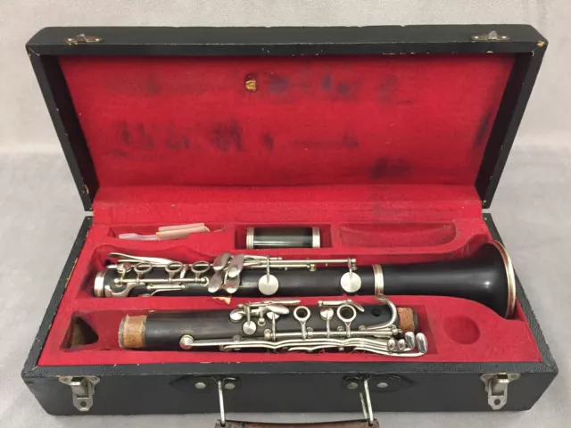 Instrument De Musique Vent & Bois Clarinette Ancienne Guillard Bizel & Cie Lyon