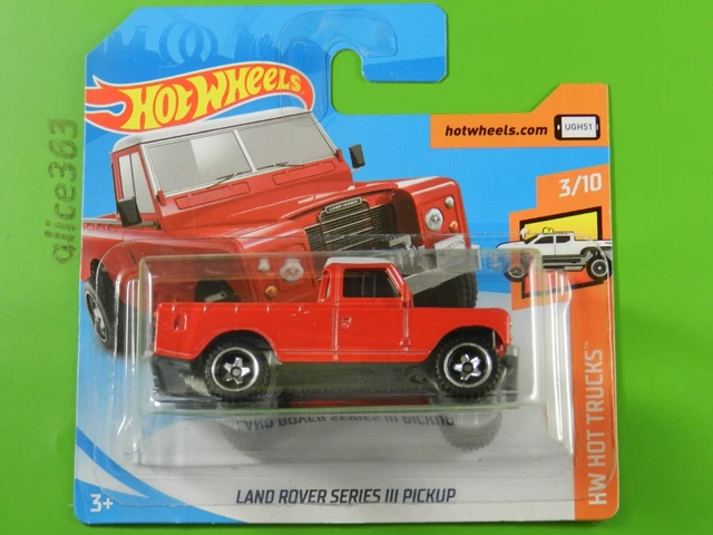 Hot Wheels 2019 HW Hot Trucks Land Rover Series III Pickup - Red, 111/250 Series