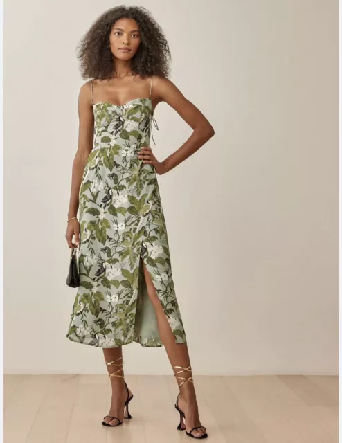 Reformation Kourtney Dress, Tropical Print Size 2