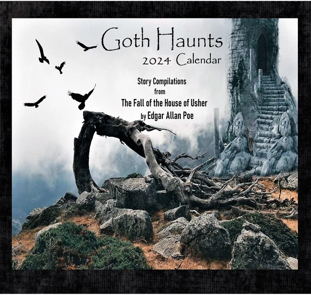 HAUNTED CALENDAR 2024 Horror Movie Calendar Cemetery Scary Calendar