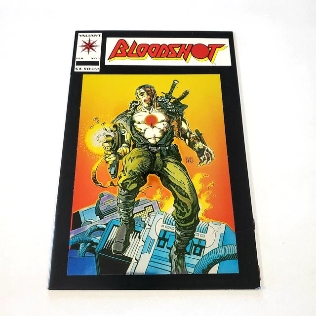 Bloodshot #1 Gold Chest Error Variant Cover February 1993 Valiant Comic Book