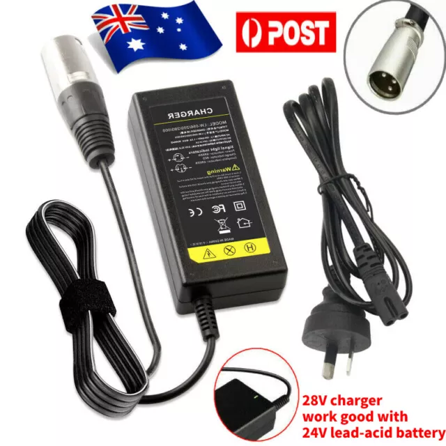 24 Volt Battery Charger For Razor Electric Scooter E-bike 24V Lead-acid SLA