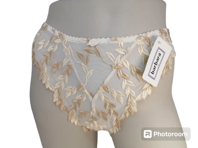 Culotte classique fleurie avec mesh et dentelle - Déesse Collection