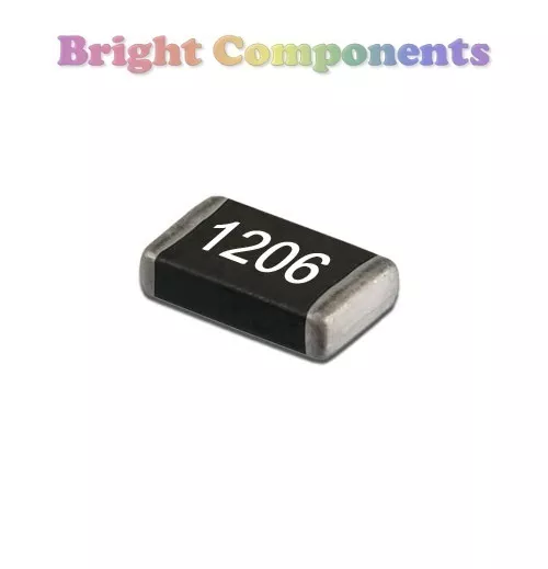 SMD/SMT 1206 Resistors 0 - 1M Ohm Range - 10, 22, 47, 100, 220, 470 R K M Ohms