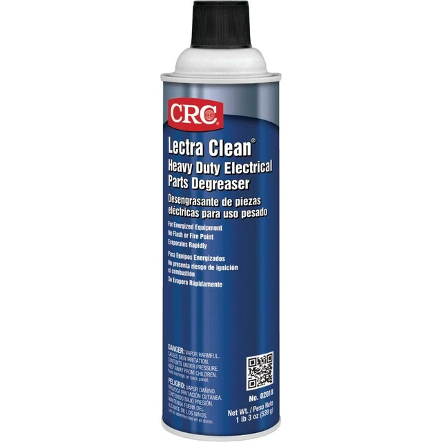 CRC Lectra Clean 19 Oz. Aerosol Heavy-Duty Electrical Degreaser 02018 Pack of 12
