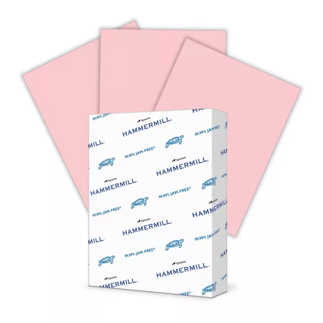 Staples Pastel Colored Copy Paper 8 1/2 x 11 Pink 500/Ream (14779) 