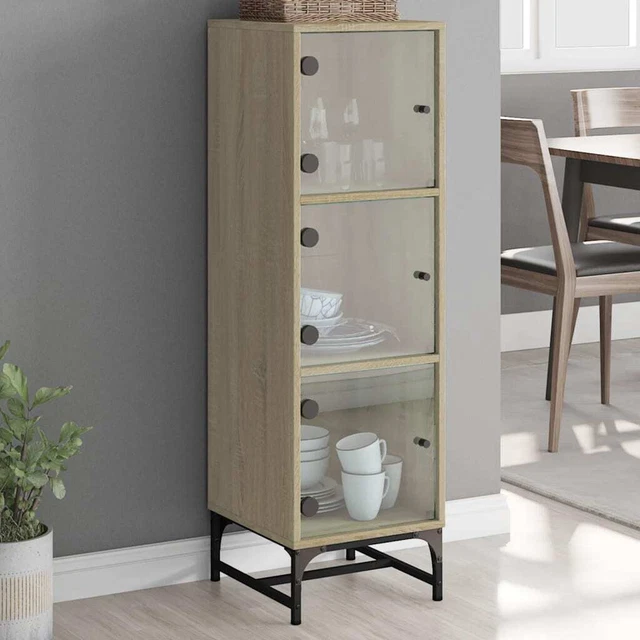 Buffet Moderne Blanc 6 Compartiments - Armoire De Rangement Salon, Salle à Manger - Bois D'ingénierie, 102x35x55 Cm
