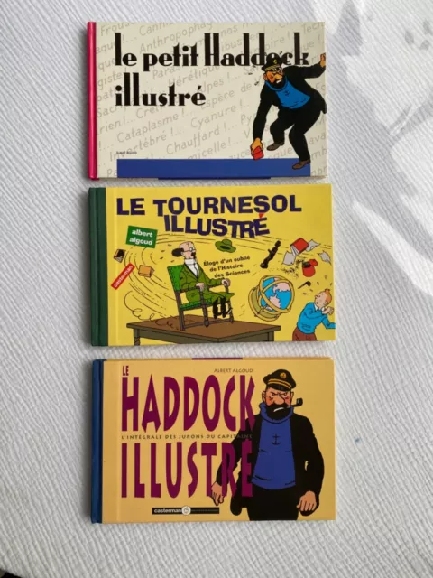 Le Petit Haddock Et Le Tournesol Illustre / Tintin  Lot De 3 Livres Herge