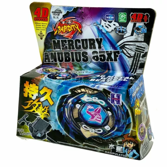 Beyblade Mercury Anubis (Anubius) Black Blue Legend Limited Spinning Top In Box