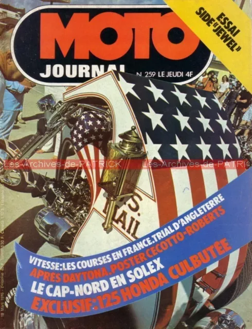 MOTO JOURNAL  259 HONDA CG 125 TL 125 Bials Side JEWEL GL 1000 DAYTONA 1976