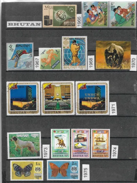 Los 6071 Von 39 Briefmarken Aus Bhutan