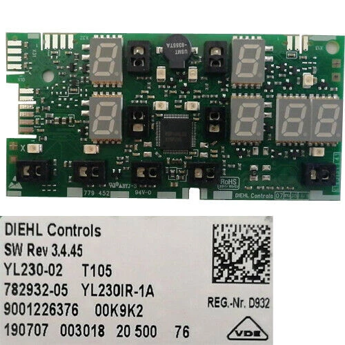 Commandes de module électronique 9001226376, 782932-05 Rev 3.4.45, Balay...