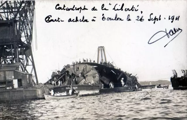 Cpa 83 Toulon Photo Card Of The Catastrophe Of Freedom Clique N°1 (Beautiful Cpa
