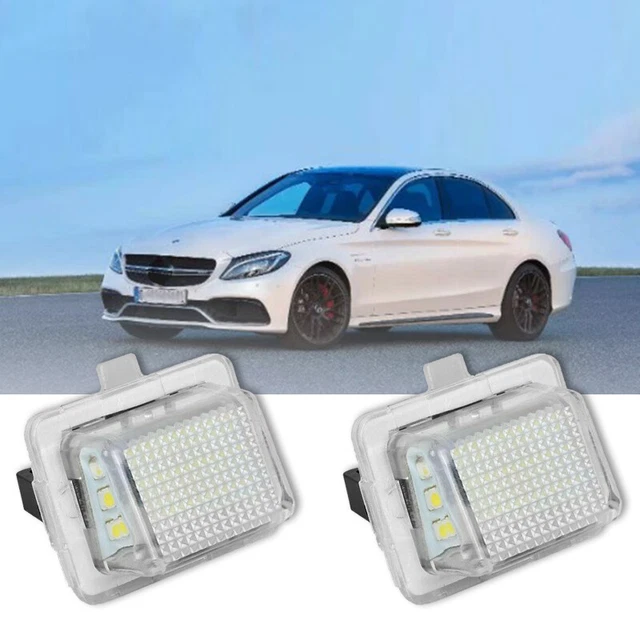 2 PIÈCES SÉRIES LumièRe De Plaque D'Immatriculation De Voiture Pour Mercede8388 EUR 9,14