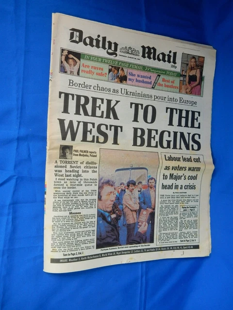 Daily Mail  29/08/1991  Collapse Of USSR, Gorbachev, Division 1  Games Review