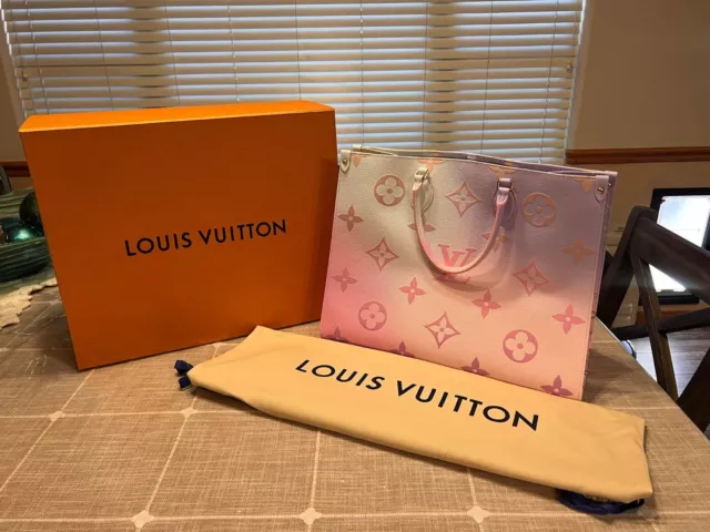 GIFTABLE, Unopened In Shipping Box Louis Vuitton ON THE GO GM Sunrise Pastel