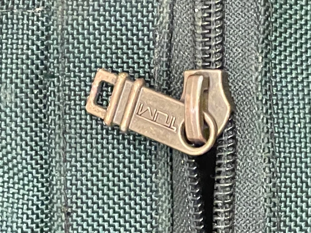 Used TUMI USA Classic Green Ballistic Nylon 22" Wheeled Upright CarryOn Suitcase 8