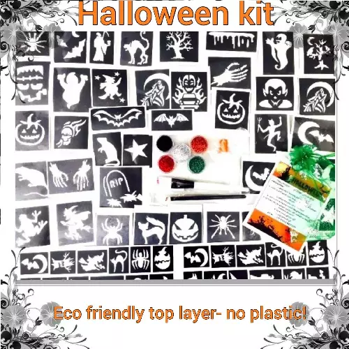 Halloween Glitzer Tattoo Kit oder NACHFÜLLARTIKEL