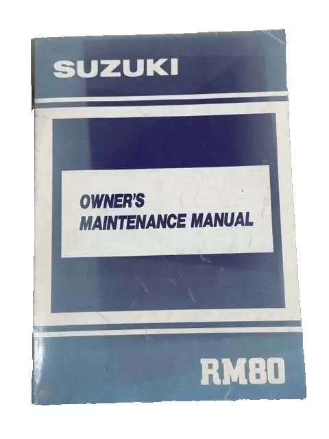 Suzuki OEM 1990 RM80 Factory Owner’s Maintenance Manual 99011-02B24-03A