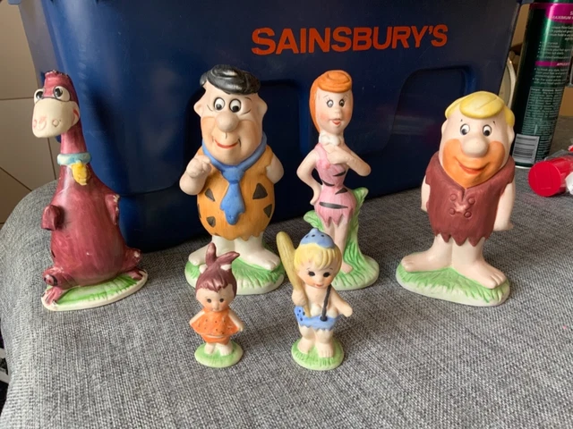 Lot 7 Figurines Hanna Barbera – Pierrafeu (The Flintstones) – Vintage 1992 – PVC