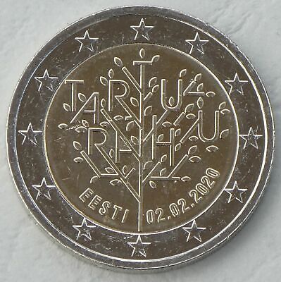 Monnaie commémorative Estonie 2020 100 Années Paix De Tartu splendide