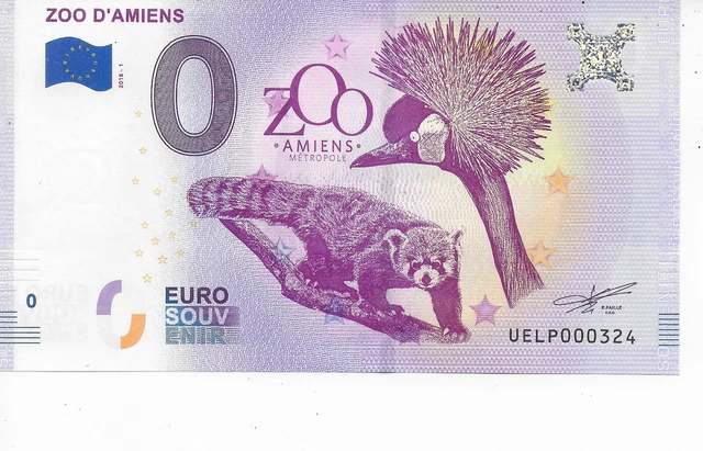 Billet 0 Euro 2018-1 Zoo D'amiens