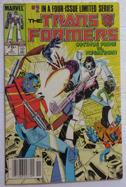 The Transformers #2 Copper Age Marvel Comic Book 1984 FN/VF NEWSSTAND