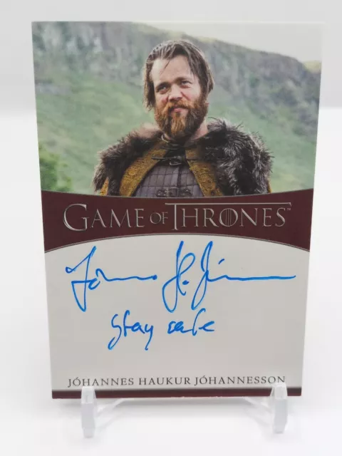 2021 Game of Thrones Johannes Haukur Johannesson as Lem Lemoncloak Auto **READ**