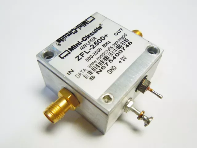 Mini-Circuits ZFL-2500+ Coaxial Medium Power Amplifier 0.5-2.5 GHz / 31 dB gain