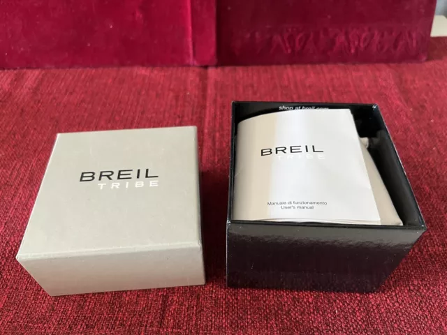 Breil Boîte Montre Tribe Coffret Housse Avec Coussin Et Manuel Vintage