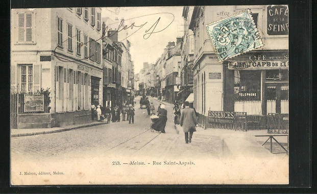 Carte Postale Ancienne – Melun (77) – Routes De Fontainebleau – CPA Voyageée