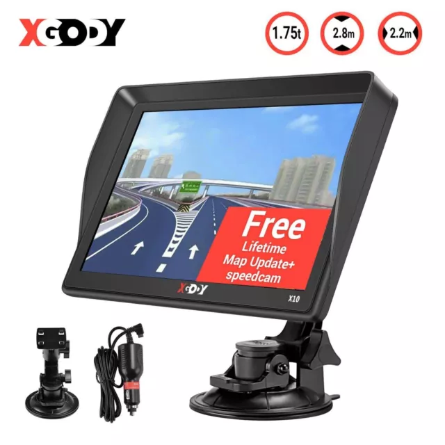 9" Inch Car & Truck GPS Navigation Navigator Sat Navi 8GB 256MB Canada Mexico US