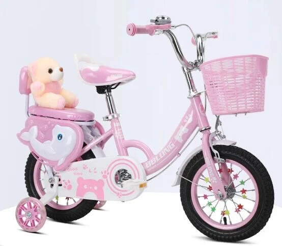 Vélo Enfant 14 Pouces Bobbin Rose - Pour Fillette - Occasion Bon état - 1 Vitesse