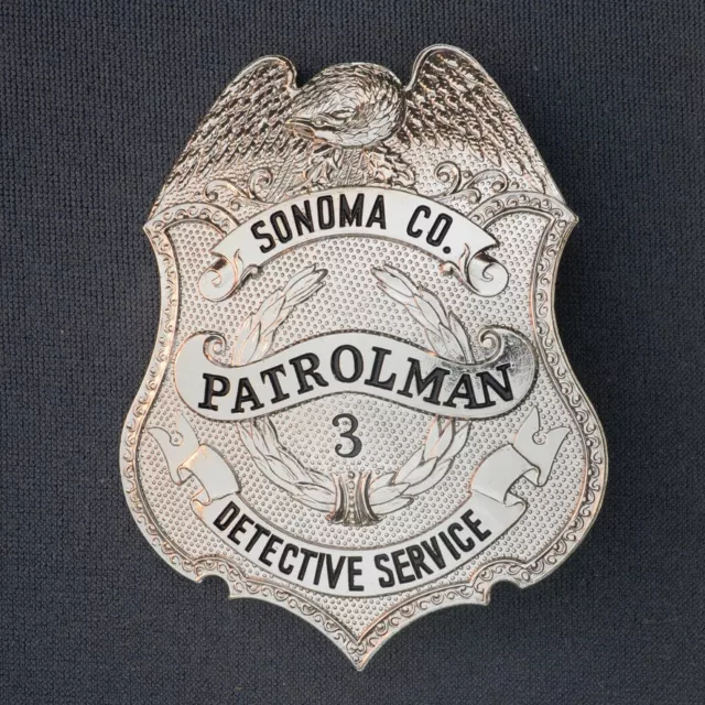 Sheriff Stern / Police Badge / Polizeiabzeichen - Länge ca. 6,5 cm