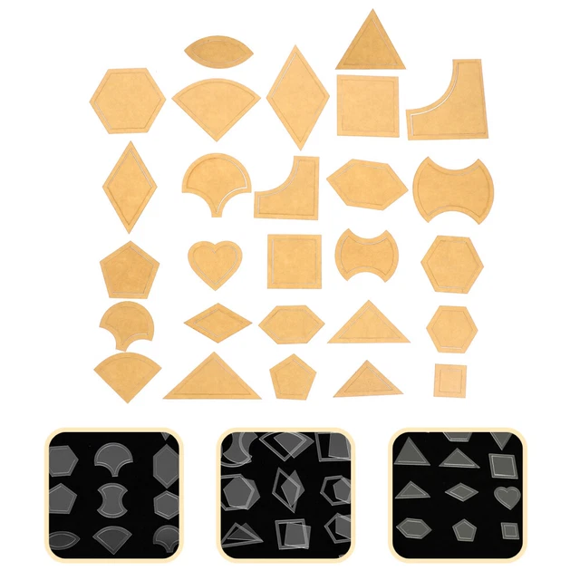 27 Sets Vorlagen Geformt Für Nähen , Acryl Nähen Für Patchwork Quilten