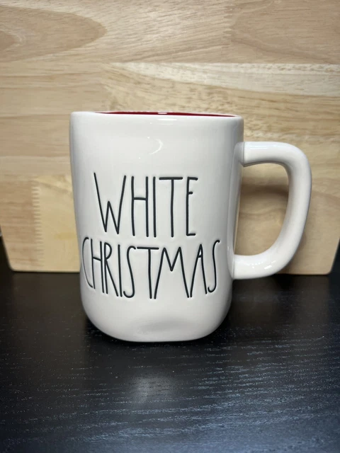 Rae Dunn White Christmas  Mug Two Sided