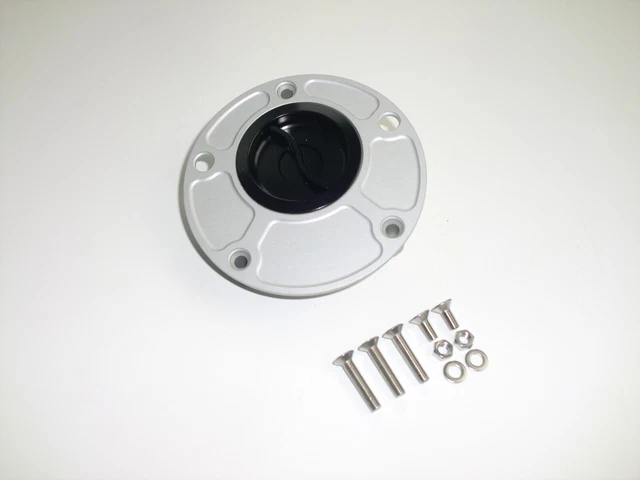 Tappo serbatoio / rapido / CNC / argento/nero / MV Brutale 1078 / 910 / 750 / F4