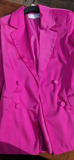 ASOS Hot Pink Blazer SIZE UK 8 - NEW 