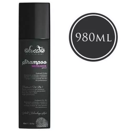 Sweet Hair Professional The First Platinum Matizador Keratin Shampoo 980ml